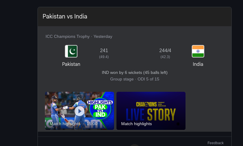 Where to Watch Pakistan National Cricket Team vs India National Cricket Team